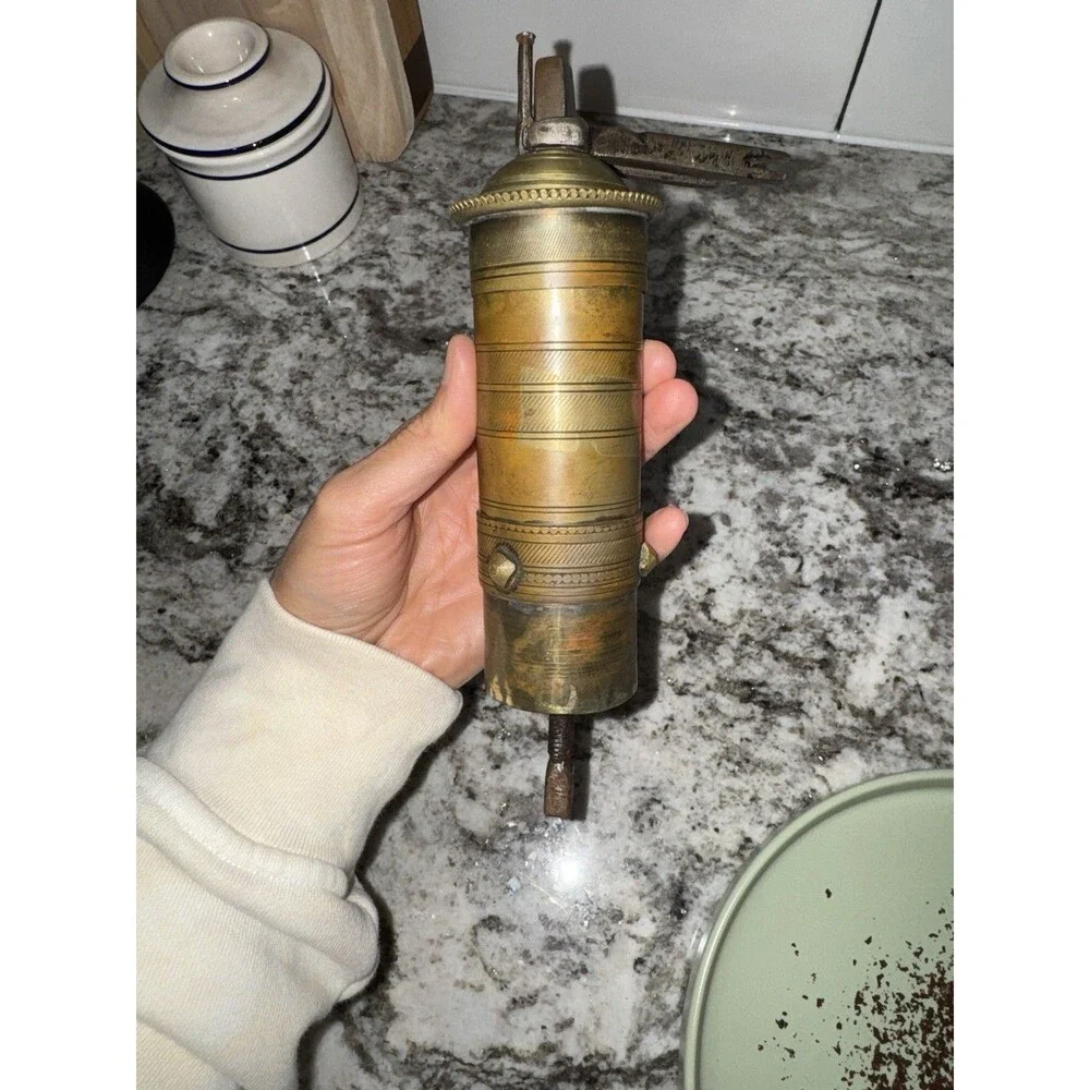 Nuri Sengul coffee grinder vintage brass